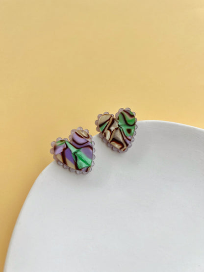 Cordelia Lilac Studs