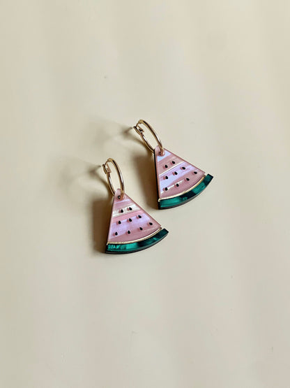 Watermelon Slice Hoops