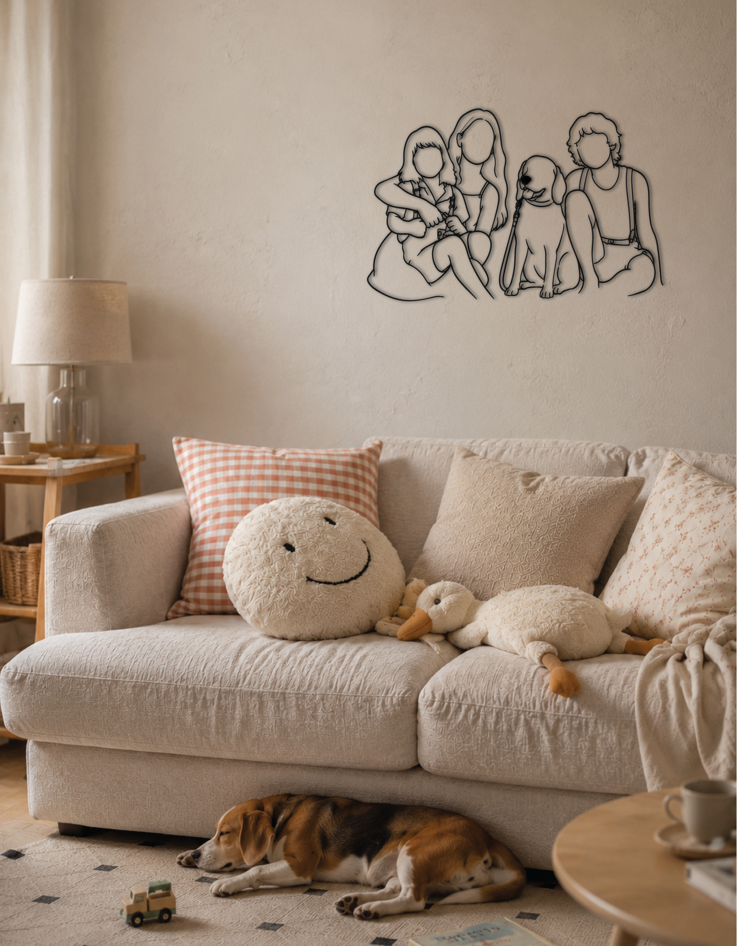 Custom Wall Line Portrait