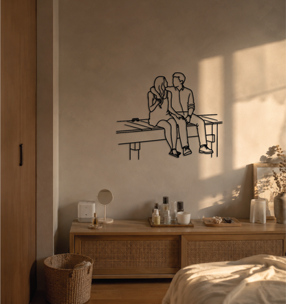 Custom Wall Line Portrait | Grand