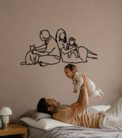 Custom Wall Line Portrait | Grand