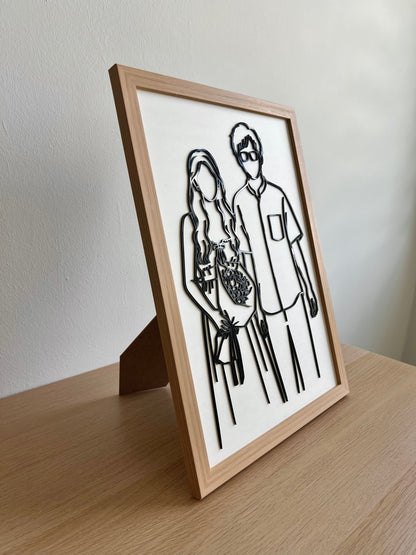 Custom Frame Line Portrait