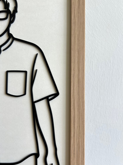 Custom Frame Line Portrait